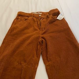 Wide leg corduroy pant
